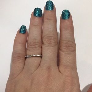 .925 Sterling Silver Anniversary Cz band